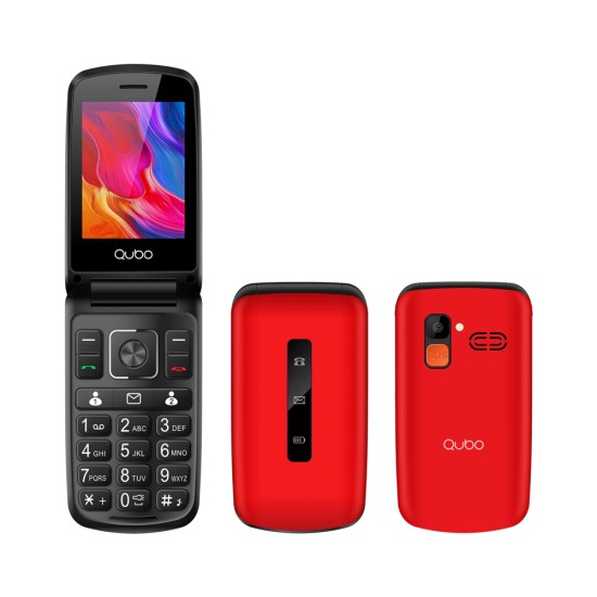 Cellphone Qubo P210 2.8" Dual SIM Red